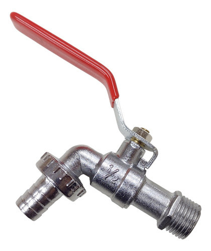 Canilla Esferica Metal 1/2 Pico Manga De 3/4 Para Manguera 0