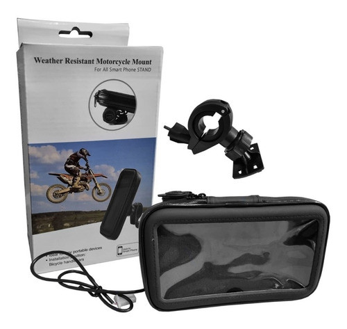 Soporte Porta Celular Moto Impermeable Con Usb Gaona Motos 0