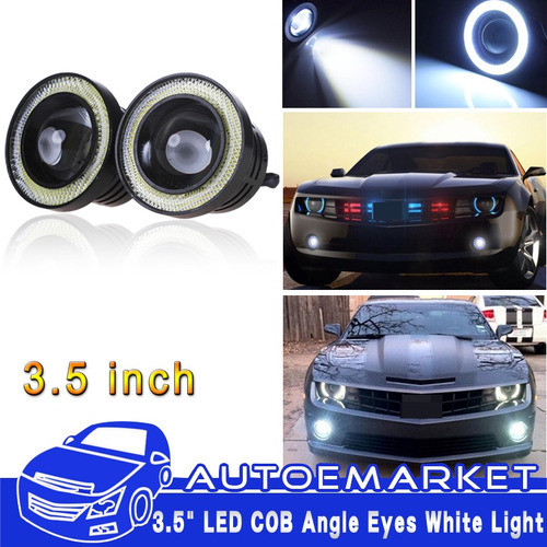 Anillos Par 3.5  Proyector Coche Led Niebla Luz Linterna Bla 1