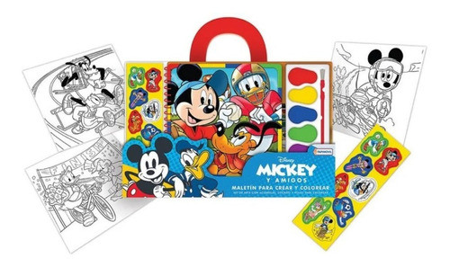 Maletin Crear Y Colorear Mickey Mouse Acuarelas Tm1 07693 1