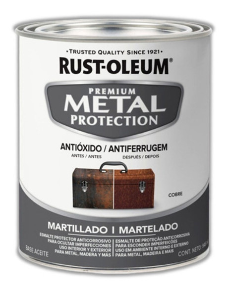 Esmalte Antióxido Martillado Cobre Metal P Rust Oleum Sibaco 0