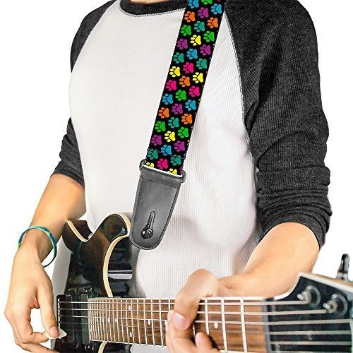 Color Brillante Por Todas Partes  Correa Para Guitarra De Hu 1