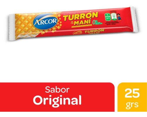 Pack X 6 Unid. Turron   25 Gr Arcor Turrones Y Confitura 1