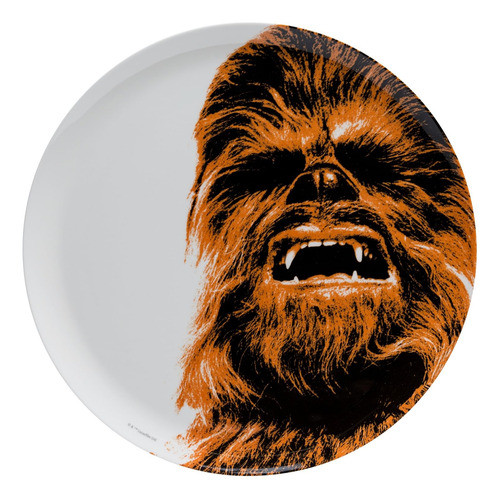 Chewbacca Plato De Cena De Plástico De 10 Pulgadas 0