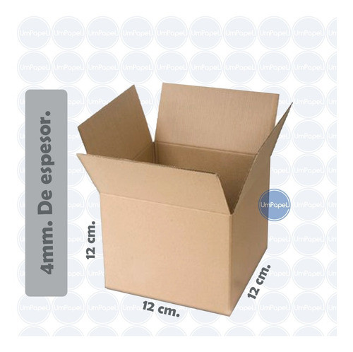 Caja De Cartón 70 Libras Para Envios 12x12x12 Cm. X 200u. 1
