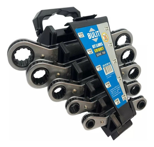 Kit 5 Llaves Criquet Acodadas Bulit Serie 700 Pulgadas Y Mm 1