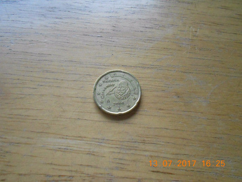 Euro España Moneda De 20 Centavos Año 2000 0