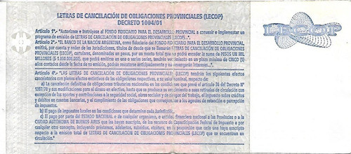 Ec# 206r Bono 20 Lecop Reposicion T1 Mb- Palermo 1