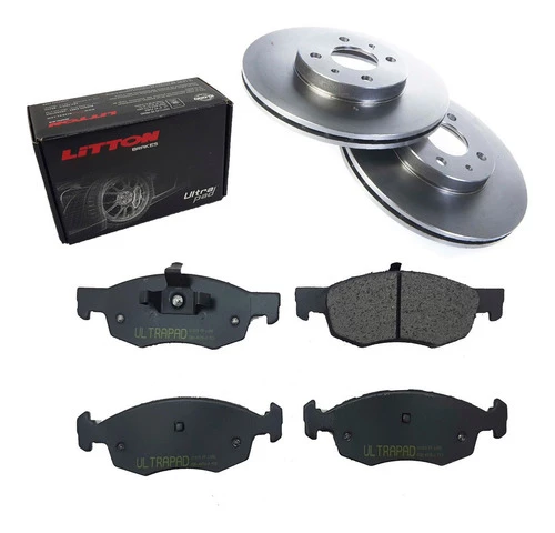 Kit Discos Y Pastillas Fiat Palio Adventure 2004-2008 1.8 De 0