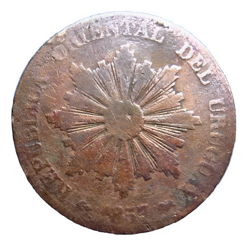 Antigua 20 Centésimos Año 1857 Regular Estado Vea Las Fotos. 1