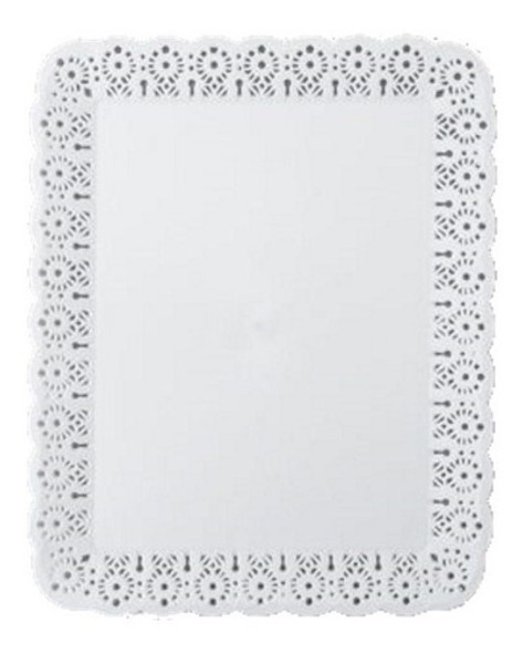 Plato Blonda Bandeja Rectangular Para Tortas 3kg 0