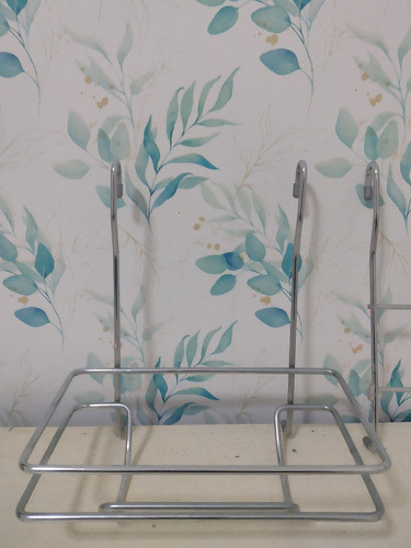 Porta Rollo De Cocina Cromado + Accesorio 1