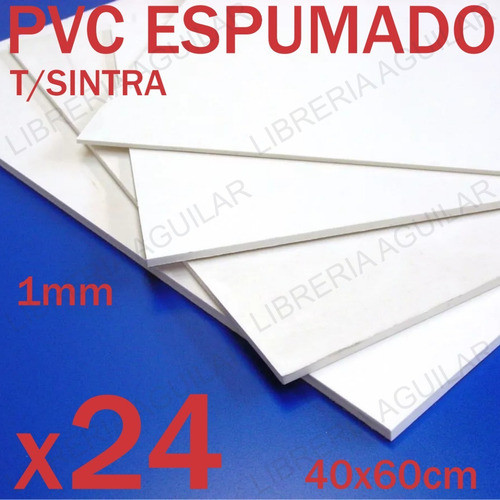 24 Pvc Espumado 40x60cm 1mm Arquitectura Maqueta Corte 1