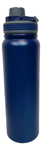 Botella Sport 800ml Azul Deportiva Acero Inoxidable 0