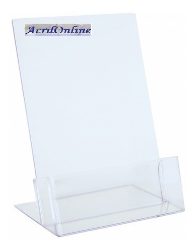 18 Porta Folletos Acrílico 15x20 Oferta Fact Acrilonline 0