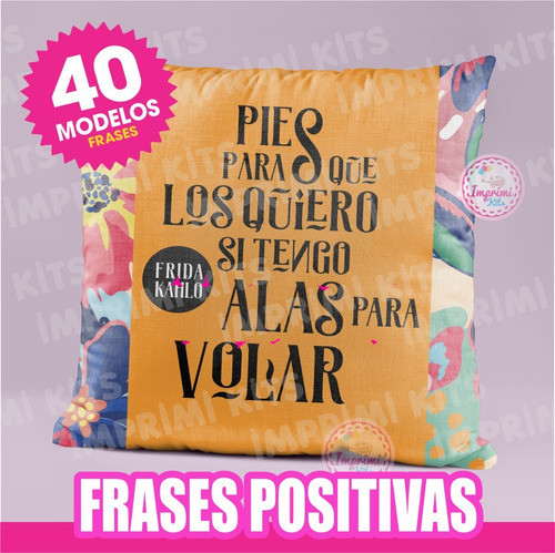 Plantillas Para Sublimar Almohadones Frases Positivas Regalo 1