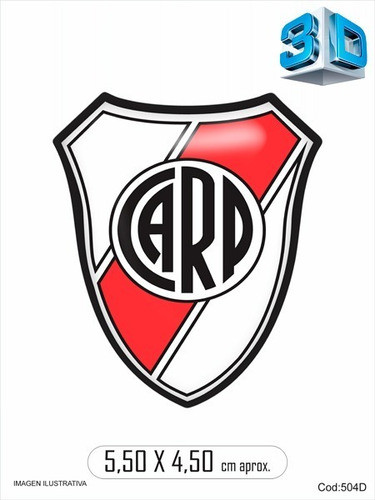 Calco Escudo River Plate Carp Resinada Dome 1