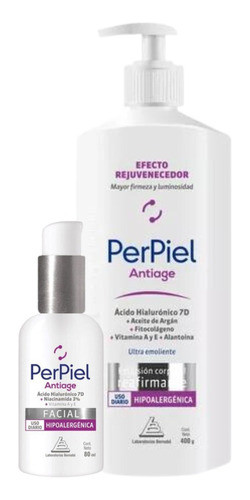 Kit Perpiel Antiedad Crema Rejuvenecedora Corporal Y Facial 0