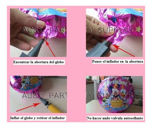 10 Globos Metalizados Feliz Aniversario De 45 Cm 1