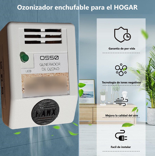 Purificador De Aire Y Ozonizador, Protección En Casa O50 1