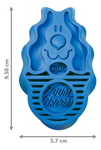 Kong Zoomgroom Cepillo Pequeño En Caucho 1