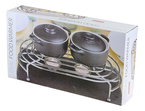 Calentador De Alimentos Cromado, Plateado 1