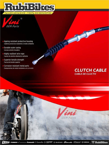 Cable De Embrague Para Dakar / Cb 125 / Enduros. Vini 1