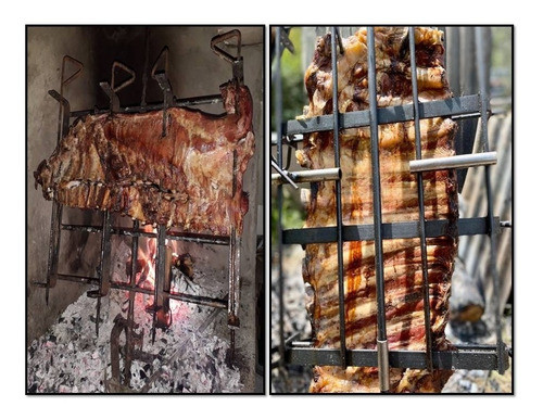 Asador Criollo Malambo Cruz Portátil Regulable 1