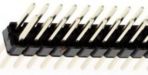Tira Pines Macho Recto 2x40  Paso 2.54mm Largo 11mm 1