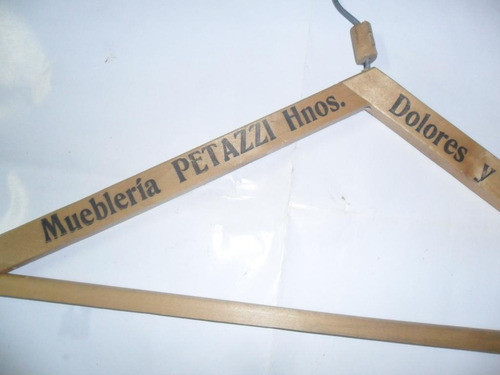 Antigua Percha Madera Muebleria Petazzi Dolores San Clemente 1