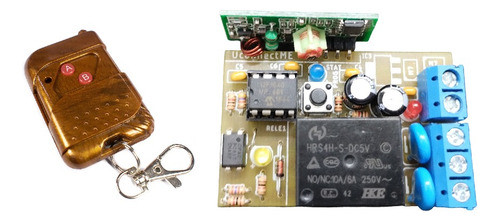 Receptor Inalámbrico Rf 1 Canal 433mhz + 1 Control Remoto 0