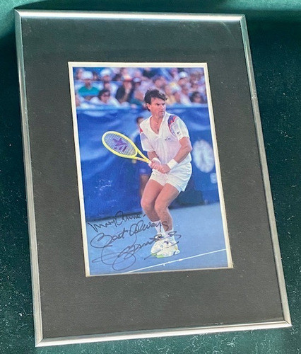 Jimmi Connors Fotografía Original Con  Firma Auténtica 0