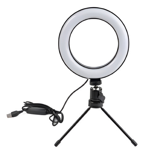 Aro Y Trípode Aro De 16cm Luz Led 5w 3 Modos 1