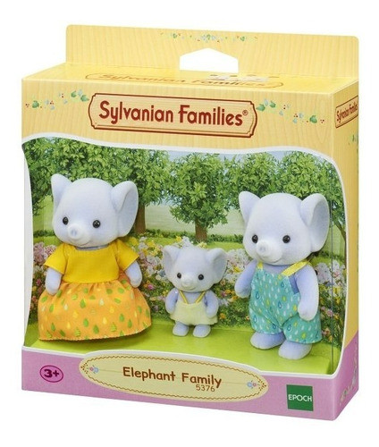 Sylvanian Families Familia De Elefantes 3 Figuras 05376sy 1