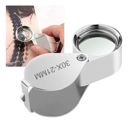 Plegable 30 X 21mm Iluminado Joyeros Joyería Lupa Lupa Lente 1