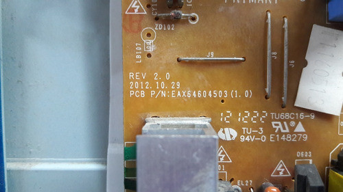 Placa Fuente LG 42ls3400 42lm3400 Eax64604503 1