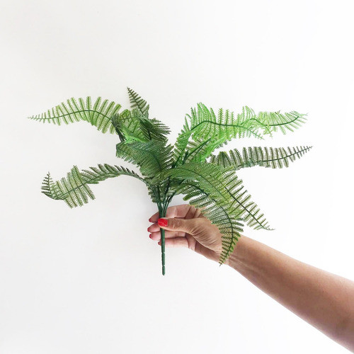 Ramo Artificial Vara Helecho Plantas Decoracion 1