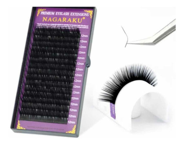 Extensiones De Pestañas Nagaraku Medida Individual Natural 0