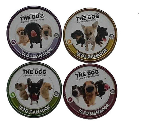 Lote De 4 Tazos Ganadores Premios Pepsico The Dog 0