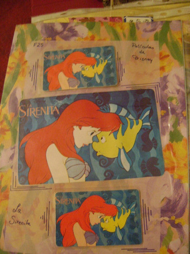 Tarjeta Telefonica Disney La Sirenita 3 Coleccionable Usada2 0
