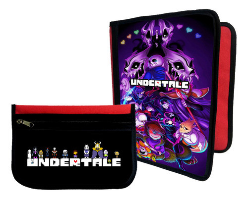Combo Carpeta + Cartuchera Undertale #499 0