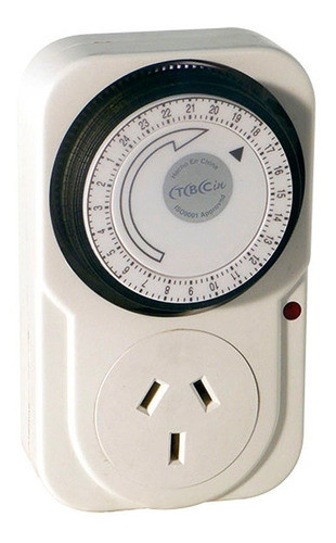 Interruptor Reloj Mecanico Timer Programable Enchufable 24h 0