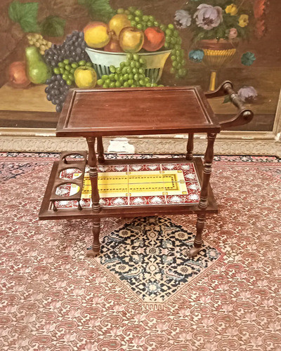 Mesa Bar De Dos Planos Con Mayolica 1
