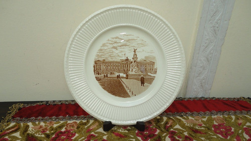 Gran Plato Ingles Antiguo Wedgwood Buckingham Palace Vealo 0