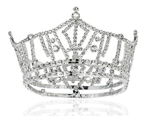 Janefashions Miss America Corona Claro Rhinestone Austriaco 0