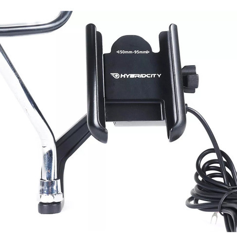 Soporte Celular Espejo Aluminio Moto Bici Con Usb Ryd 0