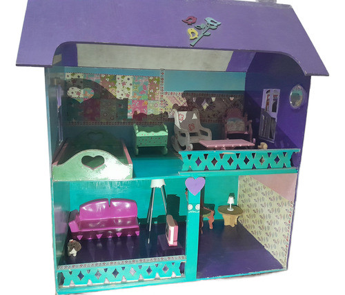 Casa De Muñecas Con Accesorios Violeta 1