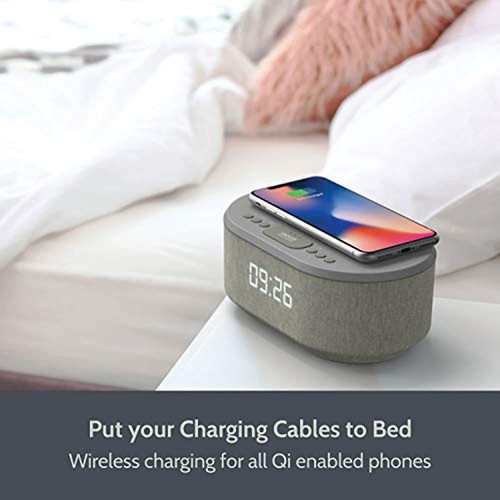 Radio Despertador Junto A La Cama Con Cargador Usb, Altavoz 1