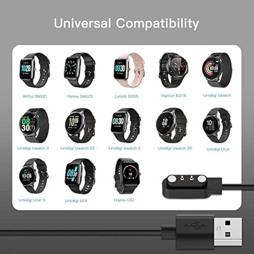 Cargador De Reloj Inteligente De 3.3 Pies Cable De 1