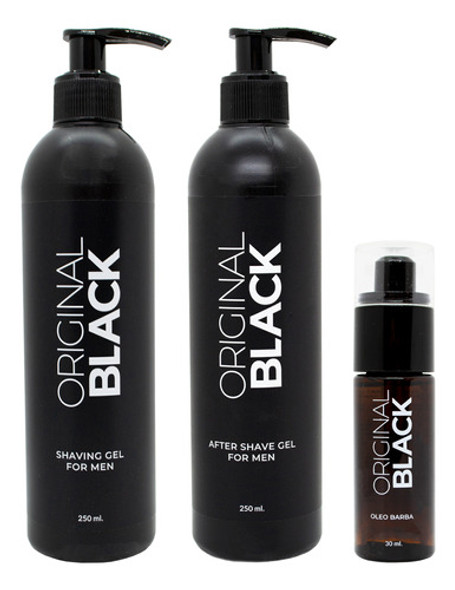 Original Black Shaving Gel Afeitar + After Shave + Oleo 6c 0